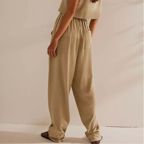 FP Beach x Free People | Khaki Sand Est Marici Pants - Size XS - Picture 2 of 7
